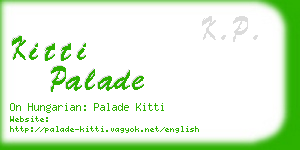 kitti palade business card